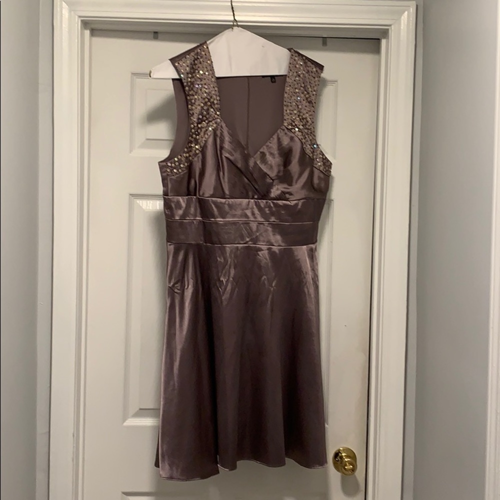 Wonderful Silk brown evening gown